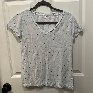 Mint green dylan top with grey stars!!